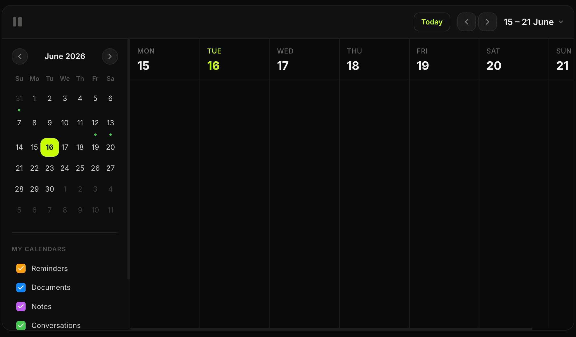 myCOO smart calendar